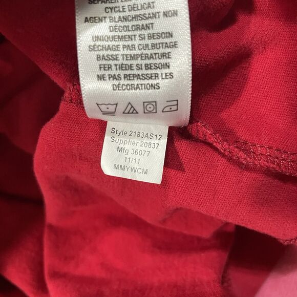 Y2k Mens Embroided Stitch Aeropostale Mailbu Graphic Red Shirt Size Large - Picture 4 of 7